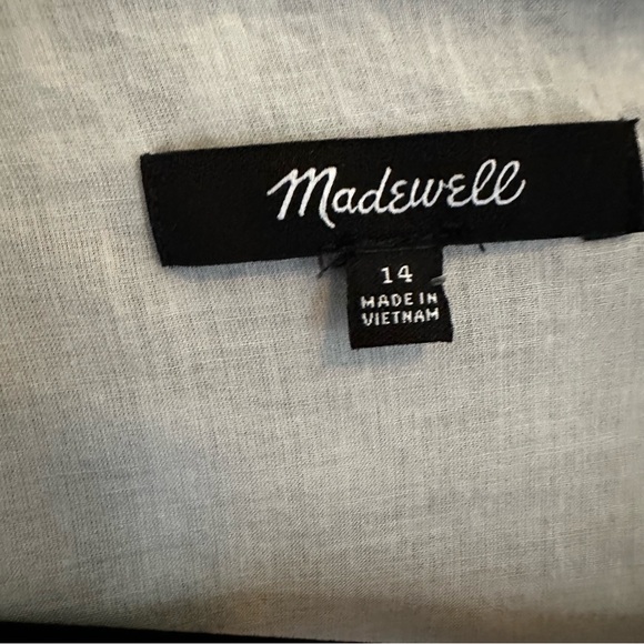 Madewell Gingham Cotton and Silk Shirt - Picture 3 of 4